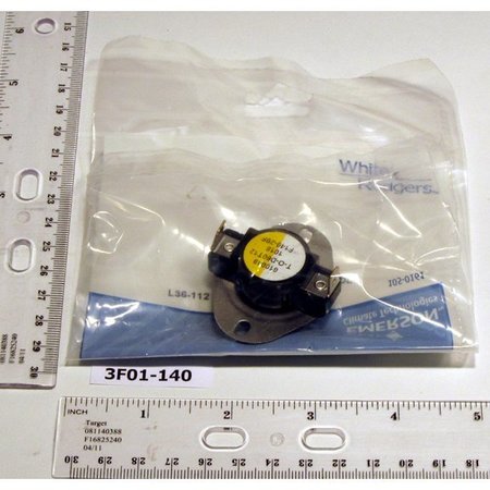 WHITE-RODGERS 3F01-140 Snap Disc Fan Control 3F01-140